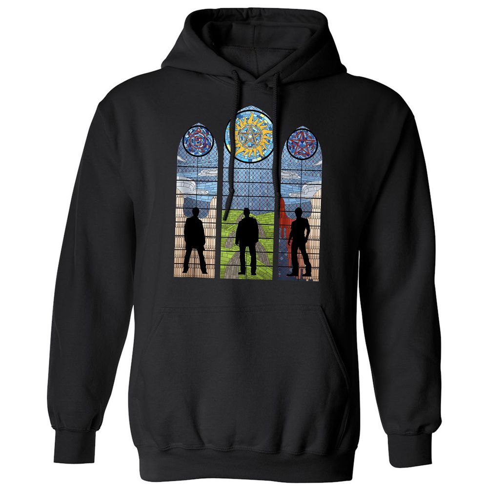 Classic Unisex Hoodie - YRQ67EC5 - Black - 1