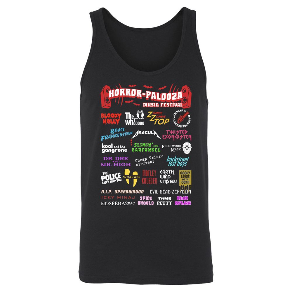 Unisex Jersey Tank - XH52UYHN - Black - 1