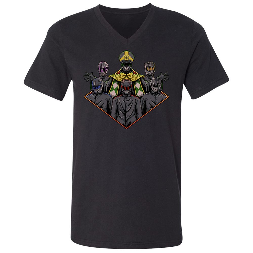 Unisex V-Neck T-Shirt - M84R9EEN - Black - 1