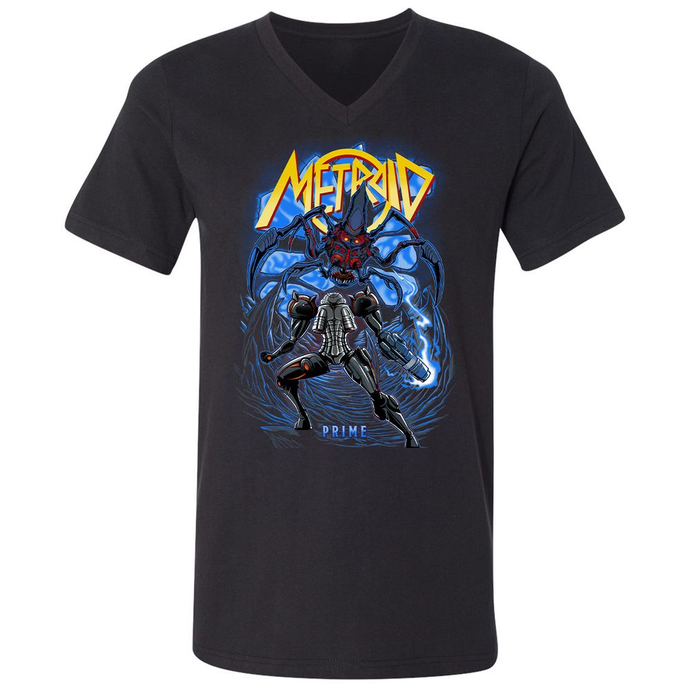 Unisex V-Neck T-Shirt - LP572C5A - Black - 1
