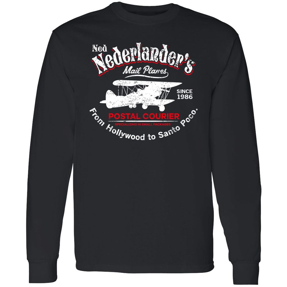 Long Sleeve T-Shirt - W9KPQUZS - Black - 1