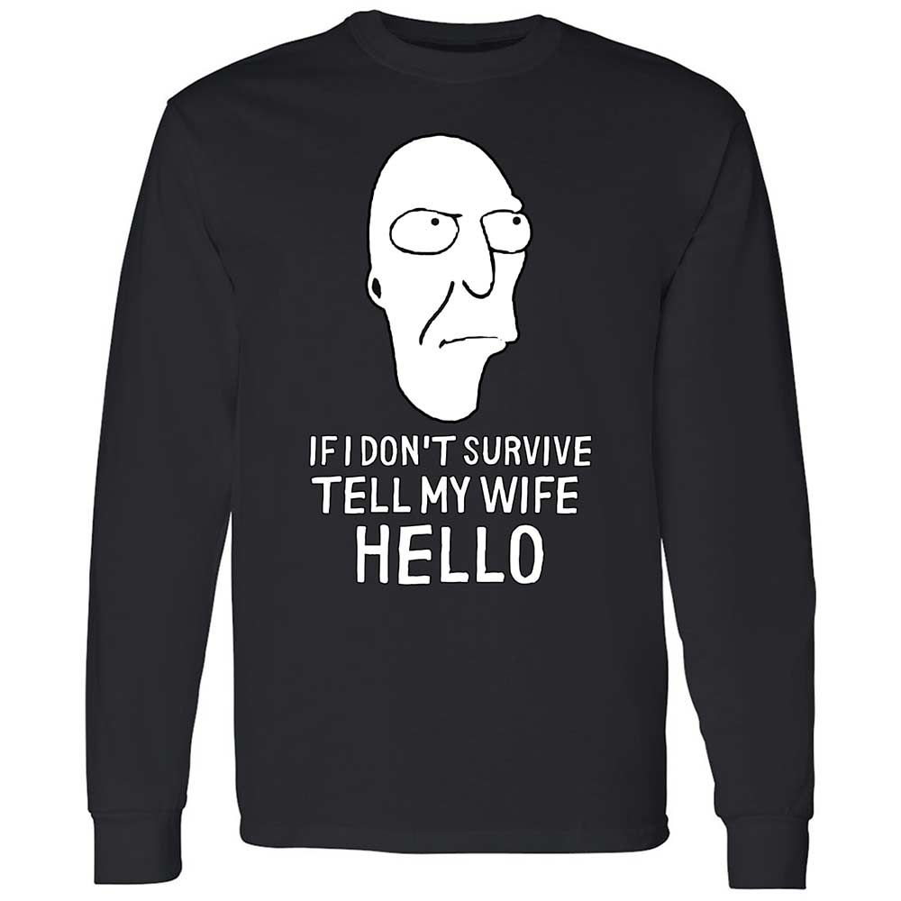 Long Sleeve T-Shirt - 7658UXGZ - Black - 1