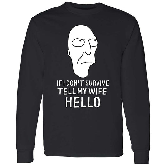 Long Sleeve T-Shirt - 7658UXGZ - Black - 1