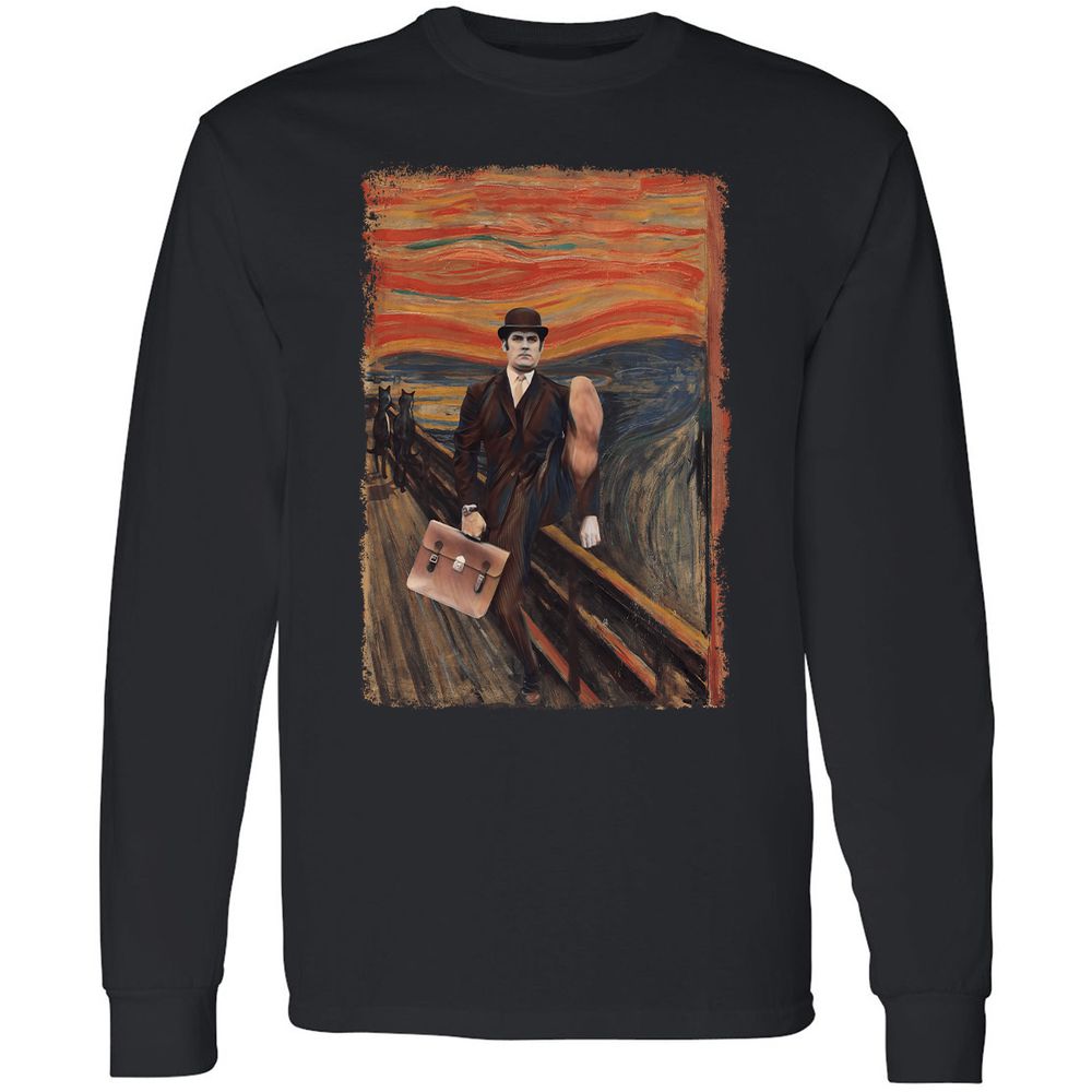 Long Sleeve T-Shirt - YUMENUXV - Black - 1