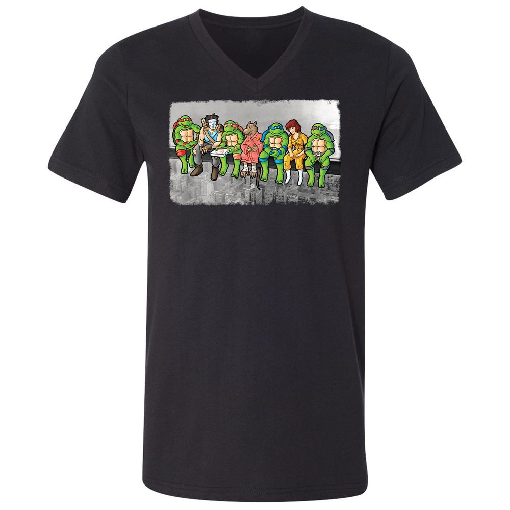 Unisex V-Neck T-Shirt - VD24XJST - Black - 1