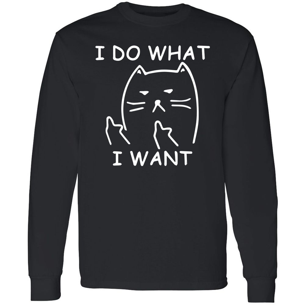 Long Sleeve T-Shirt - 4NSWUZDF - Black - 1