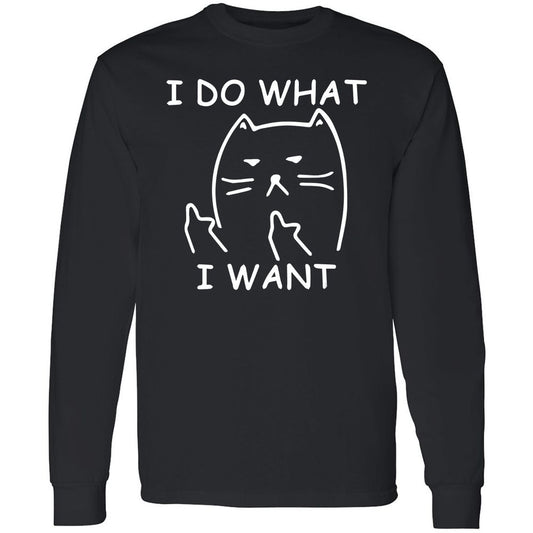 Long Sleeve T-Shirt - 4NSWUZDF - Black - 1