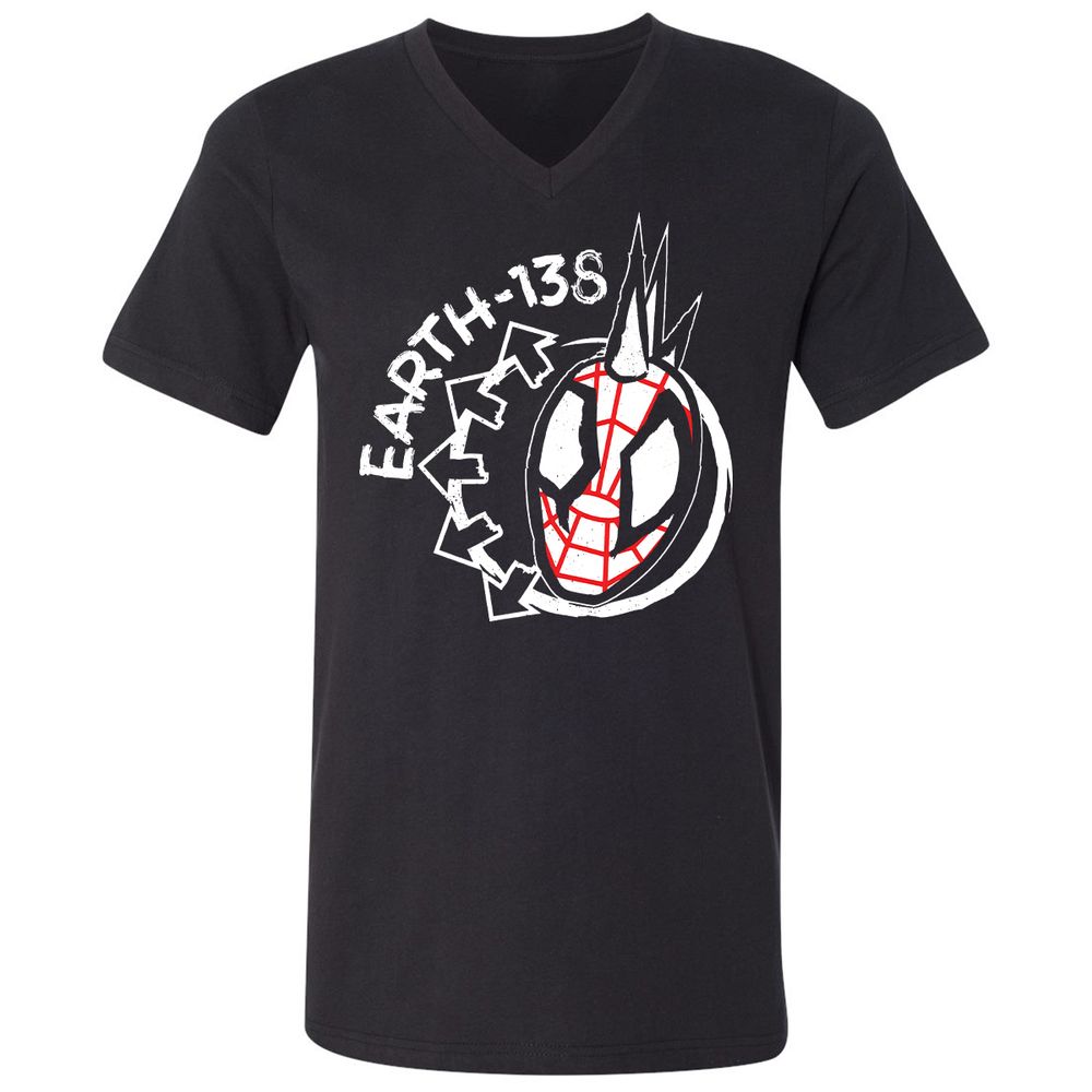 Unisex V-Neck T-Shirt - 52WJGX5Z - Black - 1