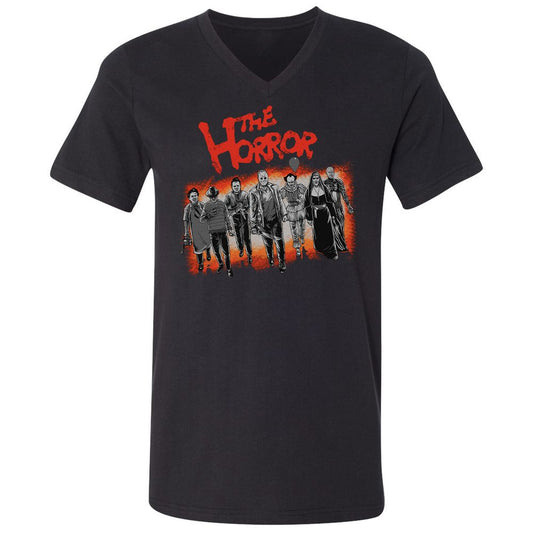 Unisex V-Neck T-Shirt - 8DR5U29R - Black - 1