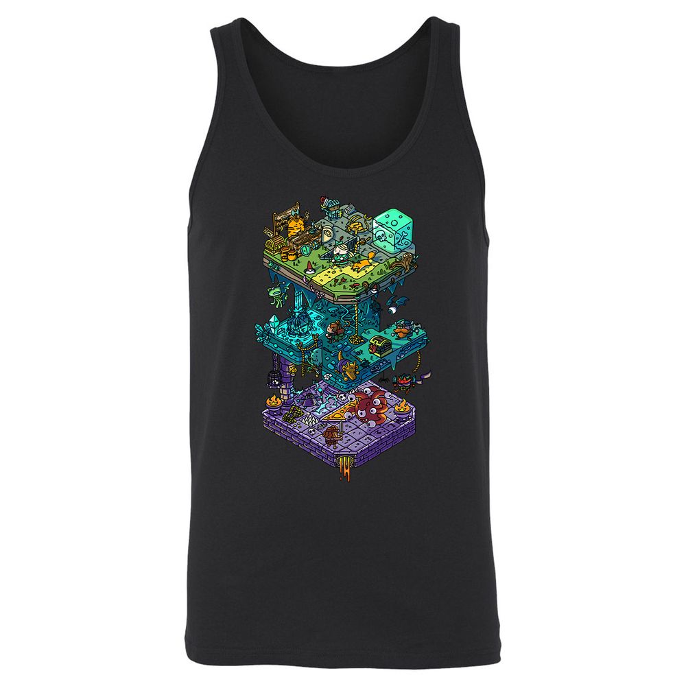 Unisex Jersey Tank - QCRRYWCL - Black - 1