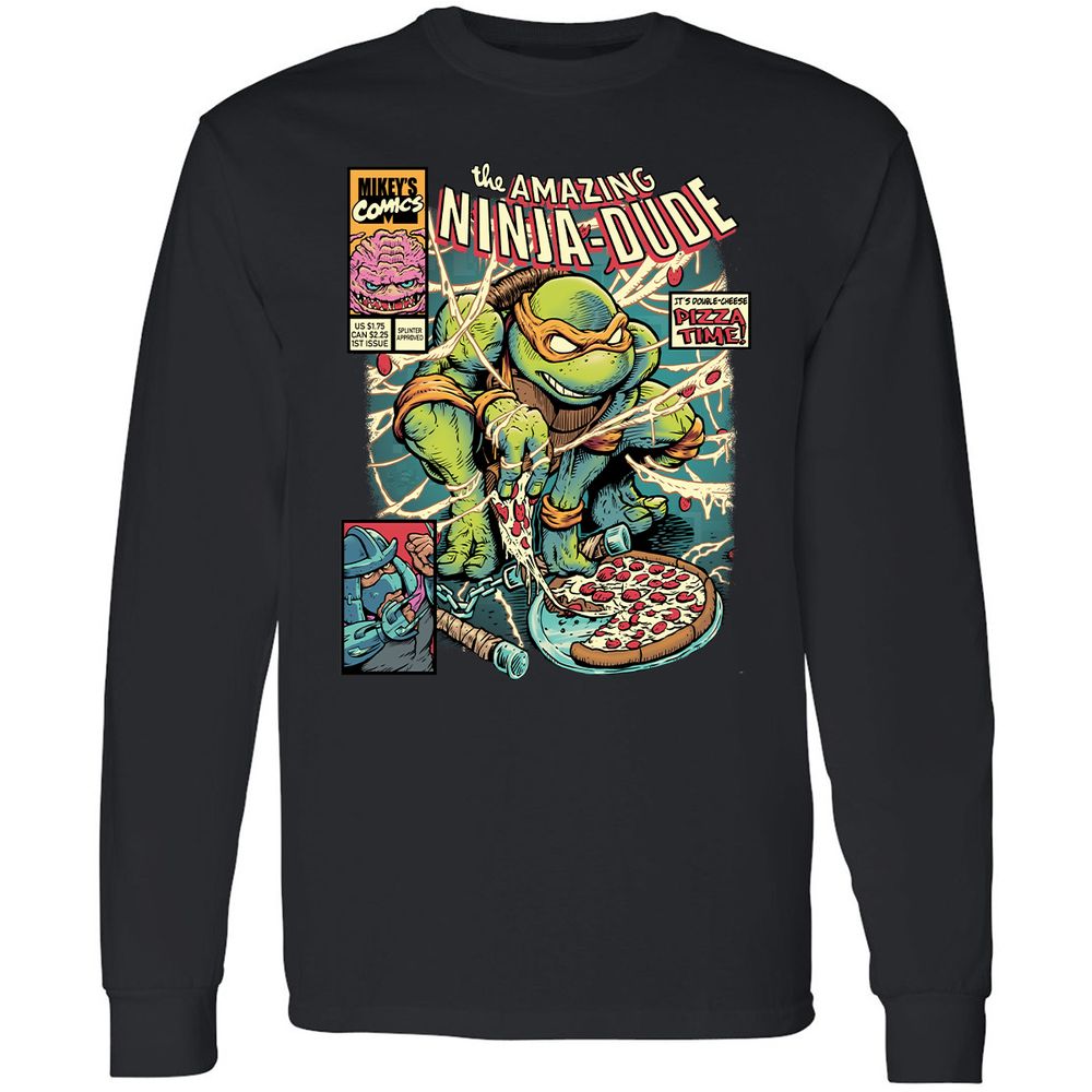 Long Sleeve T-Shirt - RGTUNK8G - Black - 1