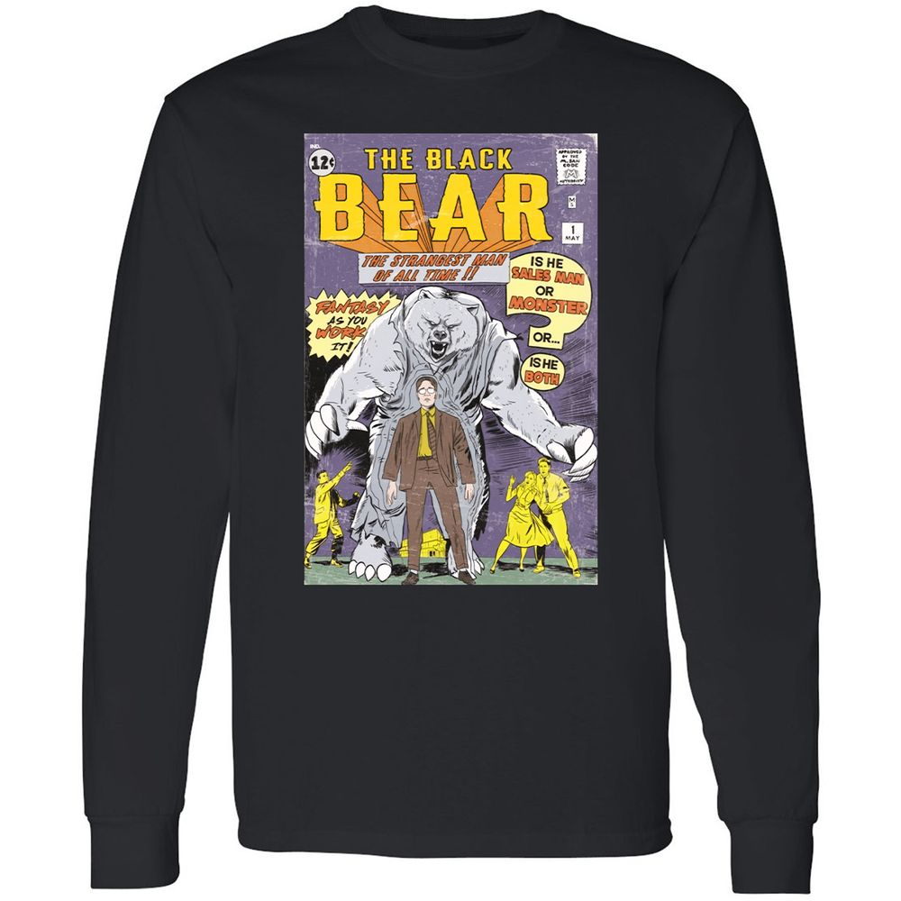 Long Sleeve T-Shirt - YAHG51XC - Black - 1