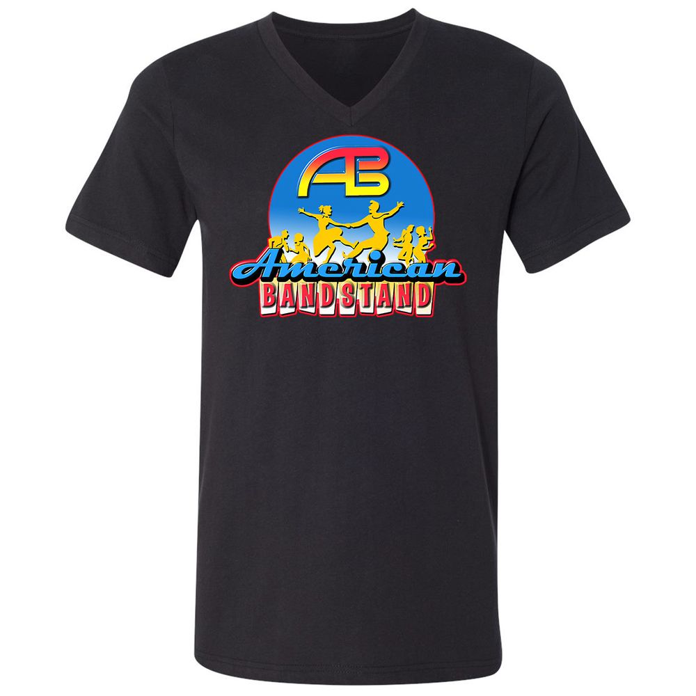 Unisex V-Neck T-Shirt - HS77C7DK - Black - 1