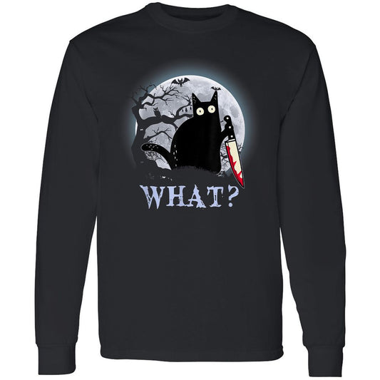 Long Sleeve T-Shirt - BKADJ9DH - Black - 1