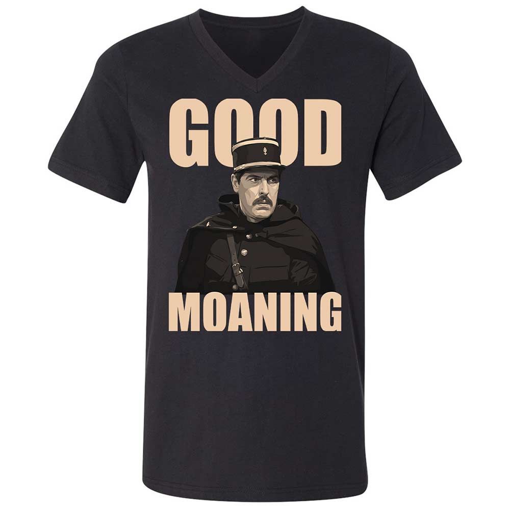Unisex V-Neck T-Shirt - Z65XFBJF - Black - 1
