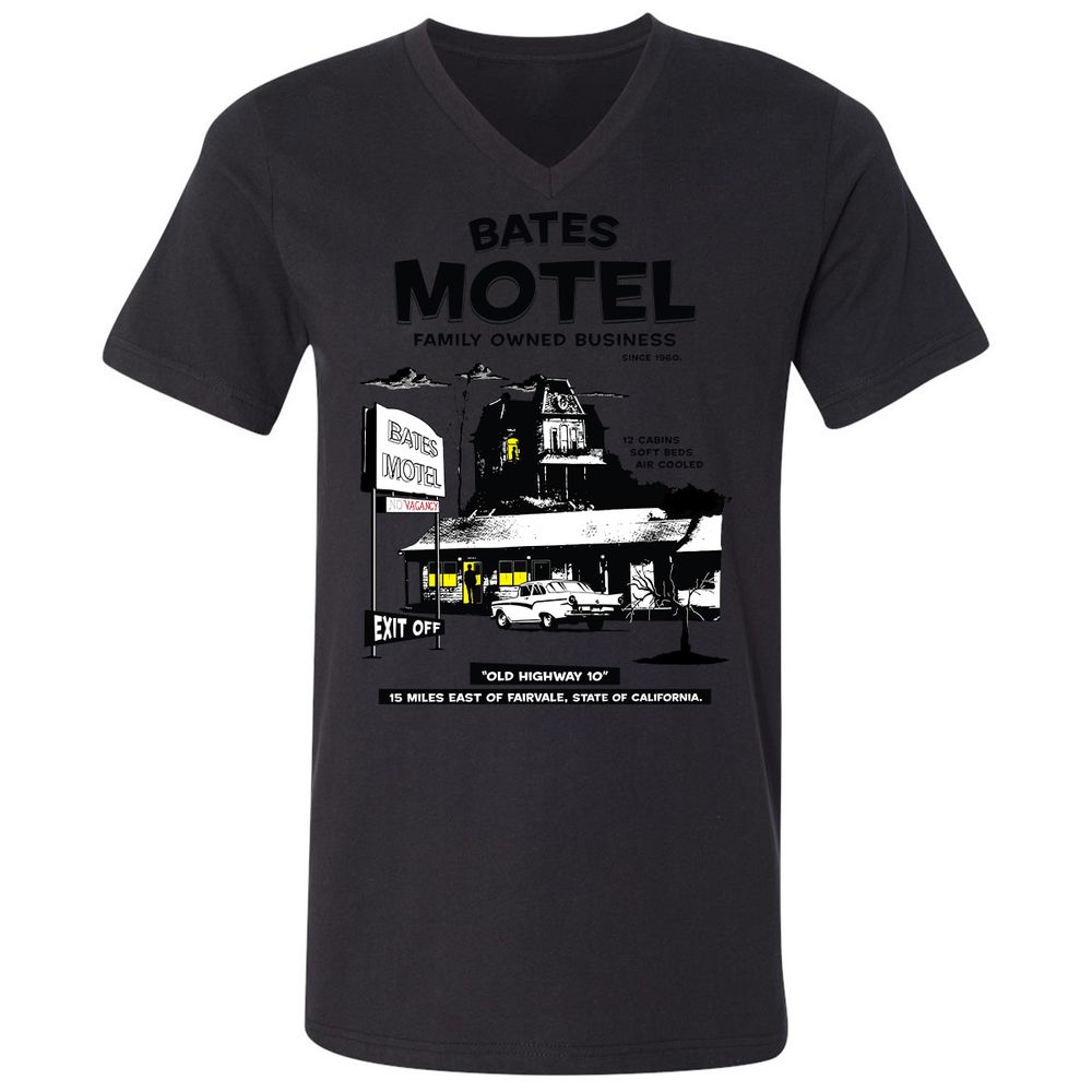 Unisex V-Neck T-Shirt - 4SB3V3FD - Black - 1