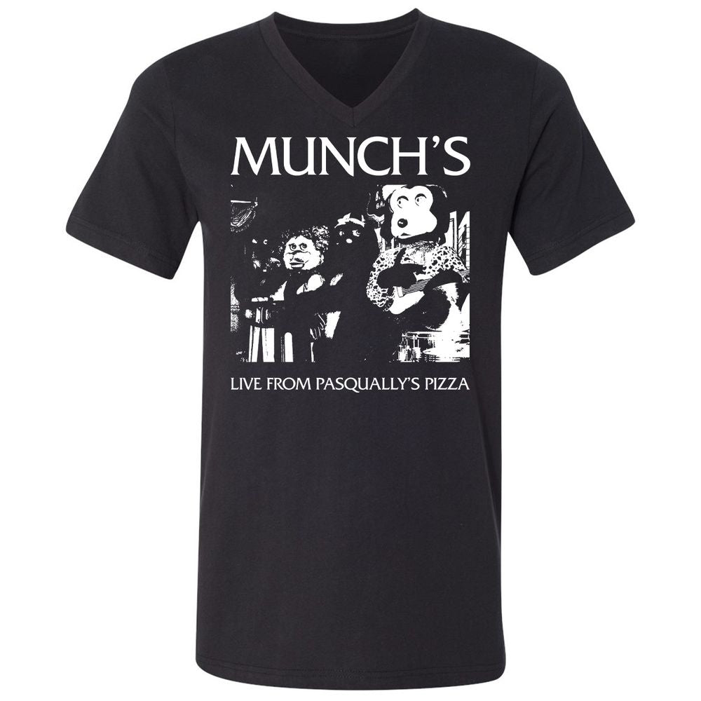 Unisex V-Neck T-Shirt - 77PBSNG3 - Black - 1