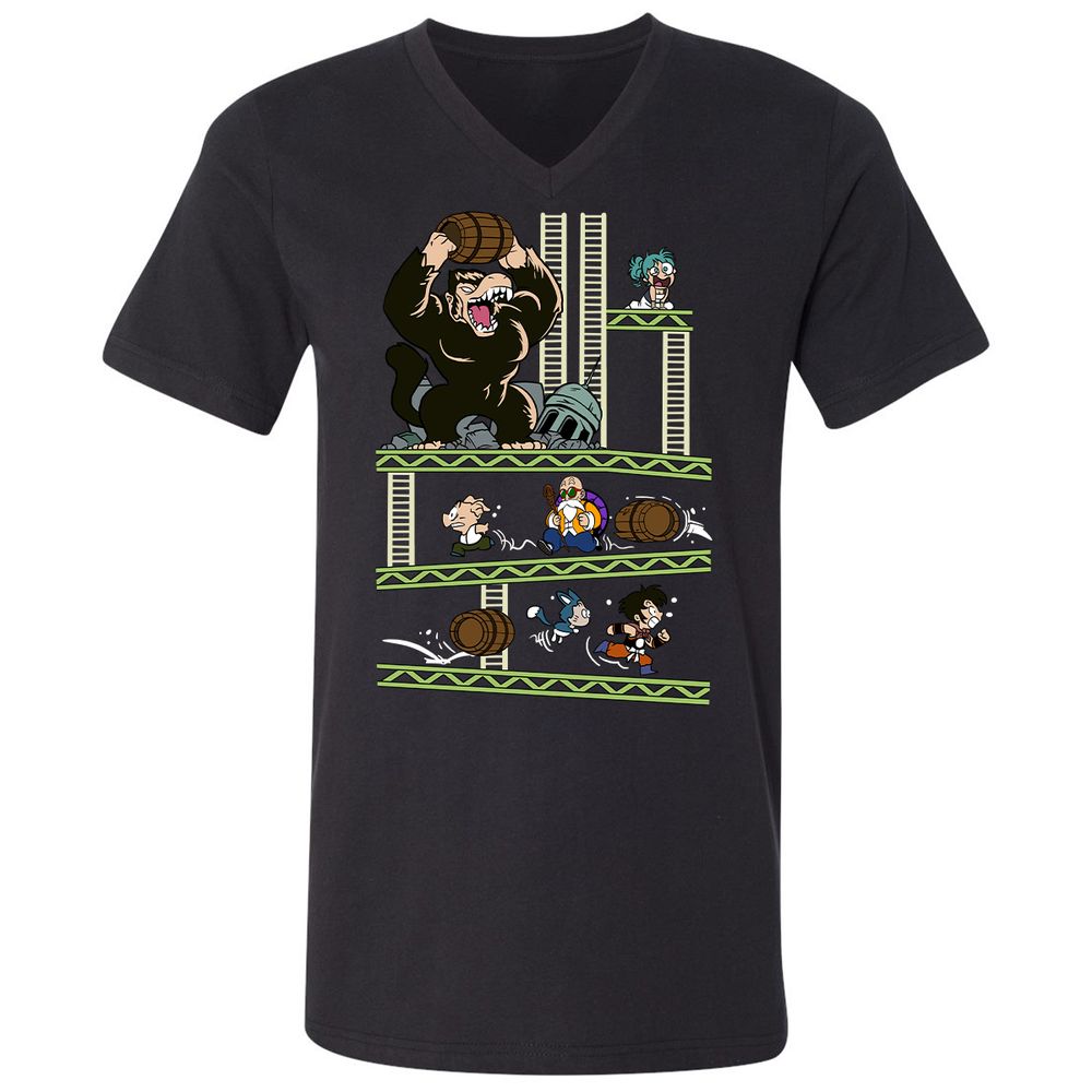 Unisex V-Neck T-Shirt - Z6EZC731 - Black - 1
