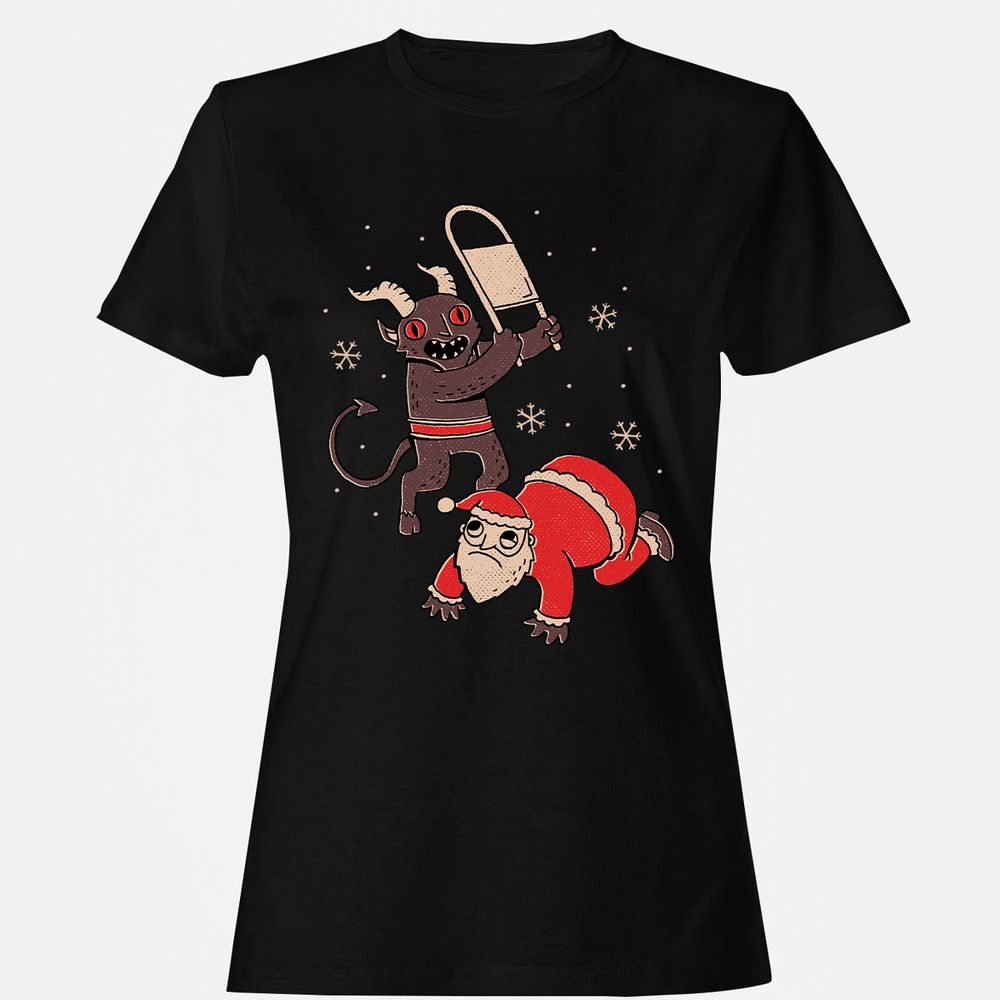 Women's T-Shirt - HAQYD444 - Black - 1