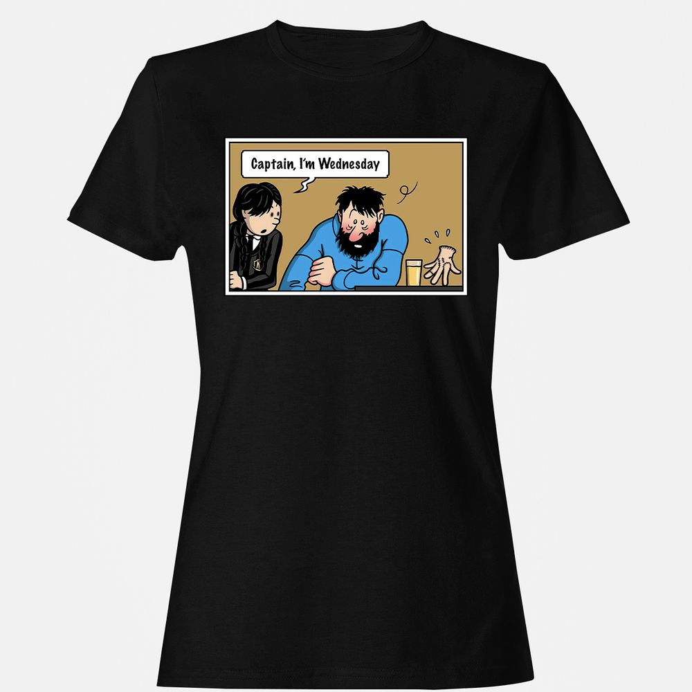 Women's T-Shirt - EQNFK7Y6 - Black - 1