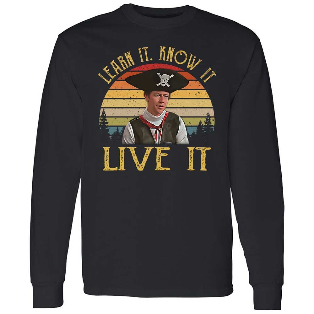Long Sleeve T-Shirt - T97UEYCD - Black - 1