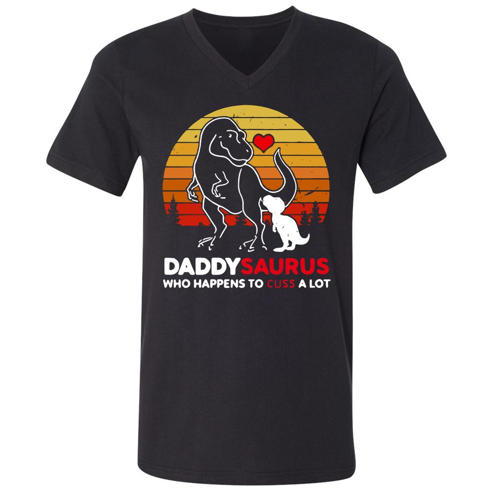 Unisex V-Neck T-Shirt - AUEUJG3Y - Black - 1