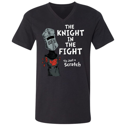 Unisex V-Neck T-Shirt - R5Z74CAH - Black - 1