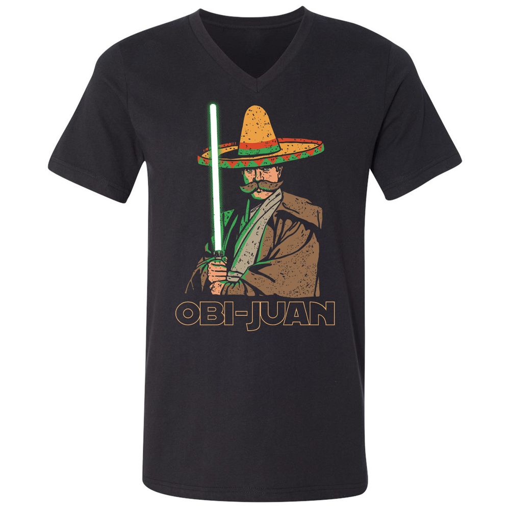 Unisex V-Neck T-Shirt - K1DS1EJ7 - Black - 1