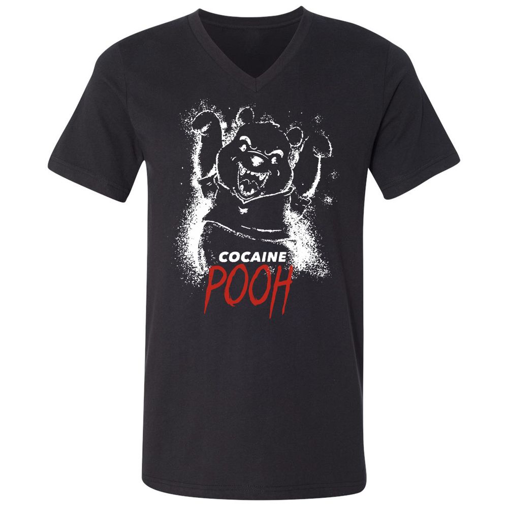 Unisex V-Neck T-Shirt - TD6LDJ6X - Black - 1