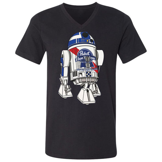 Unisex V-Neck T-Shirt - P7GZ5L2F - Black - 1