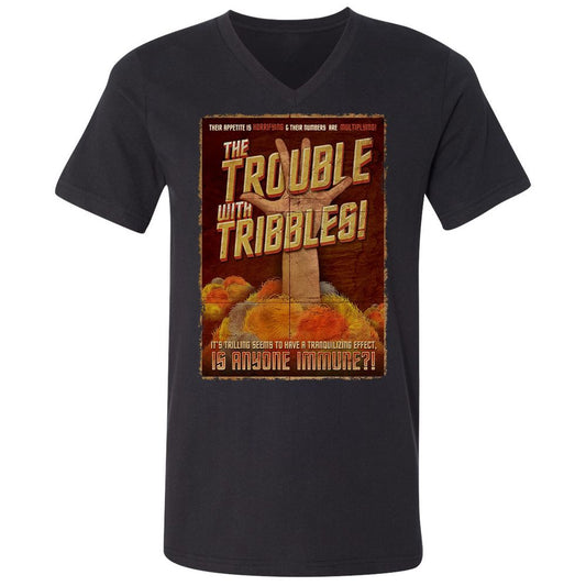 Unisex V-Neck T-Shirt - H4ASSJP4 - Black - 1