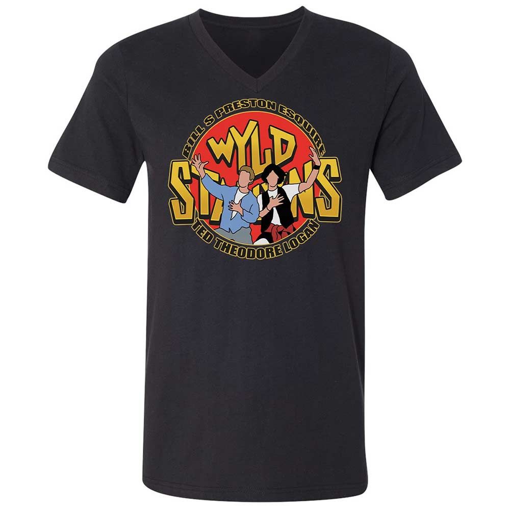 Unisex V-Neck T-Shirt - FB1J95J3 - Black - 1