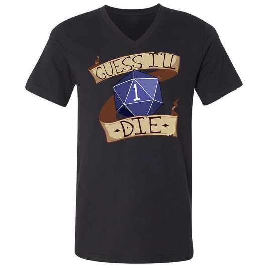 Unisex V-Neck T-Shirt - 53LLEPNS - Black - 1