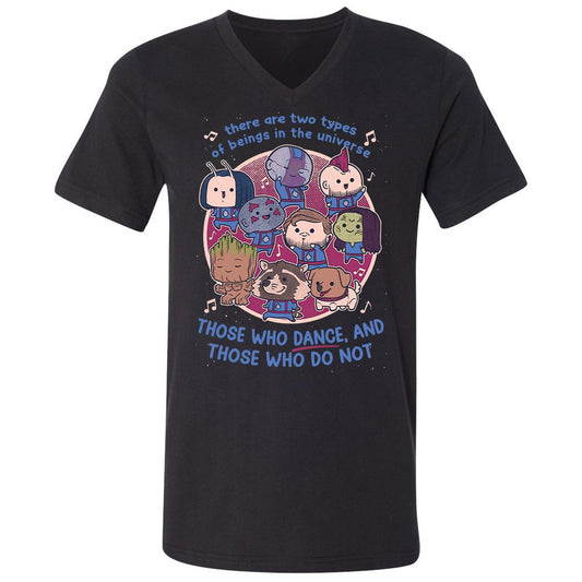 Unisex V-Neck T-Shirt - AXH7DPYF - Black - 1