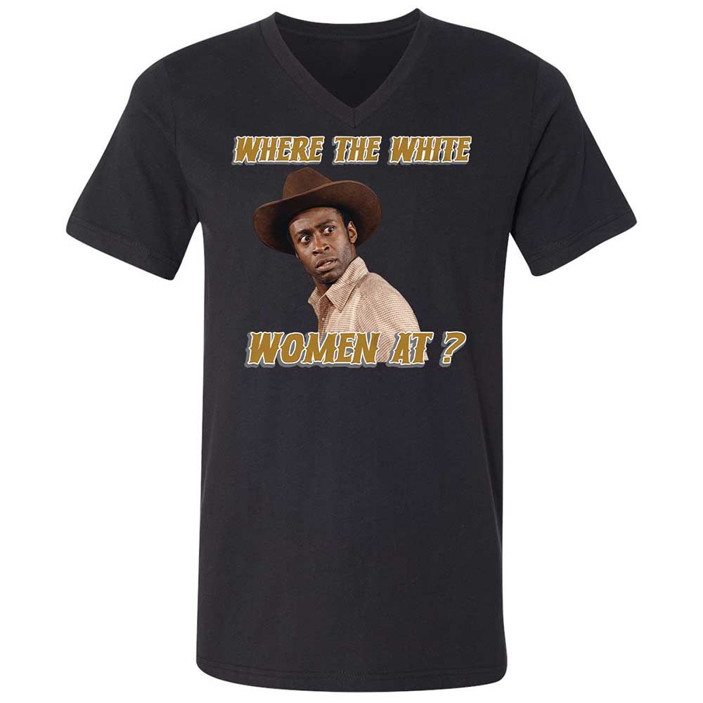 Unisex V-Neck T-Shirt - FYGNUFSF - Black - 1