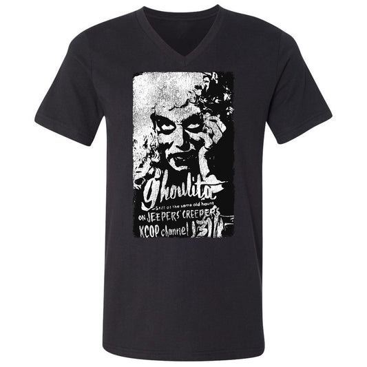 Unisex V-Neck T-Shirt - H7LA5DUX - Black - 1