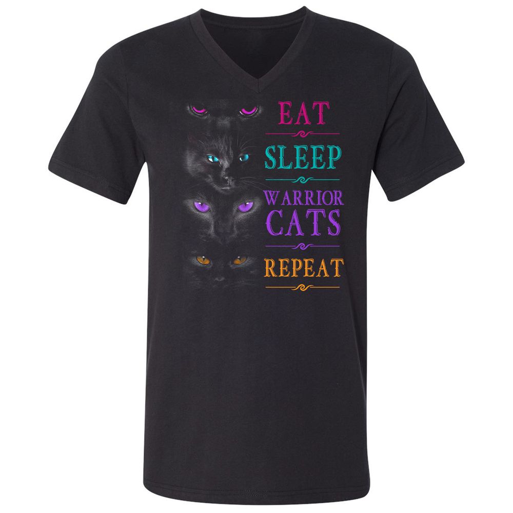 Unisex V-Neck T-Shirt - 537PELPV - Black - 1