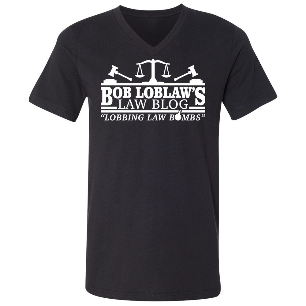 Unisex V-Neck T-Shirt - 9TFJB3ER - Black - 1