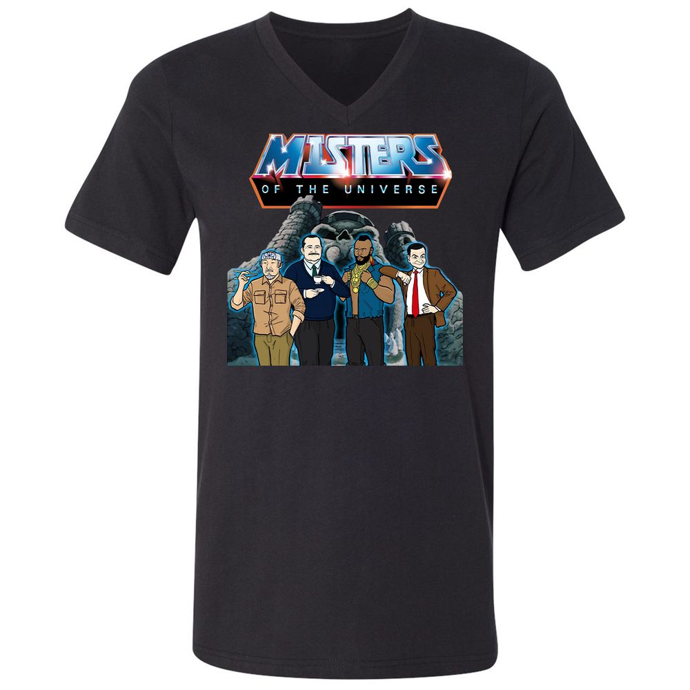 Unisex V-Neck T-Shirt - CRAYZQV6 - Black - 1