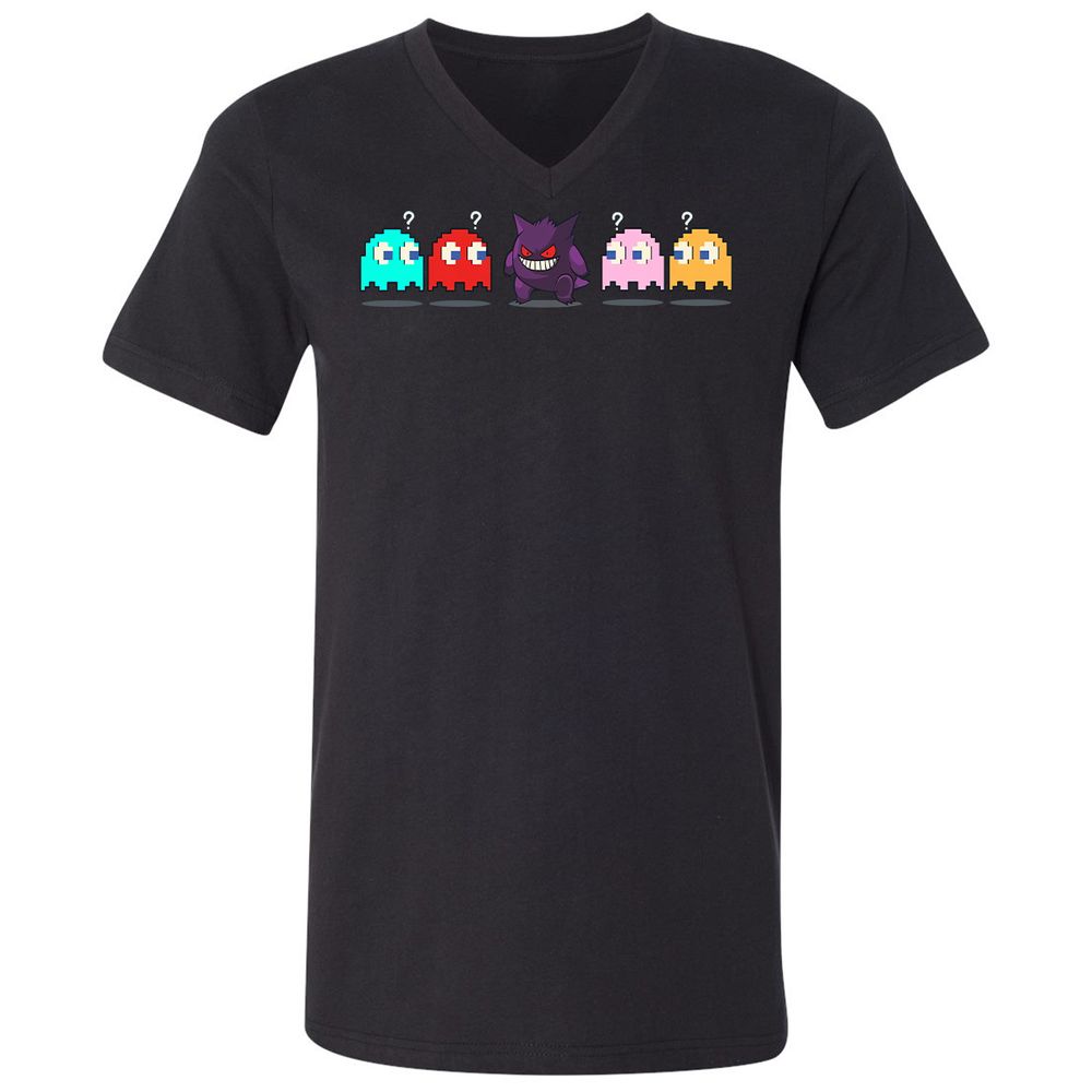 Unisex V-Neck T-Shirt - A9SUB3YK - Black - 1