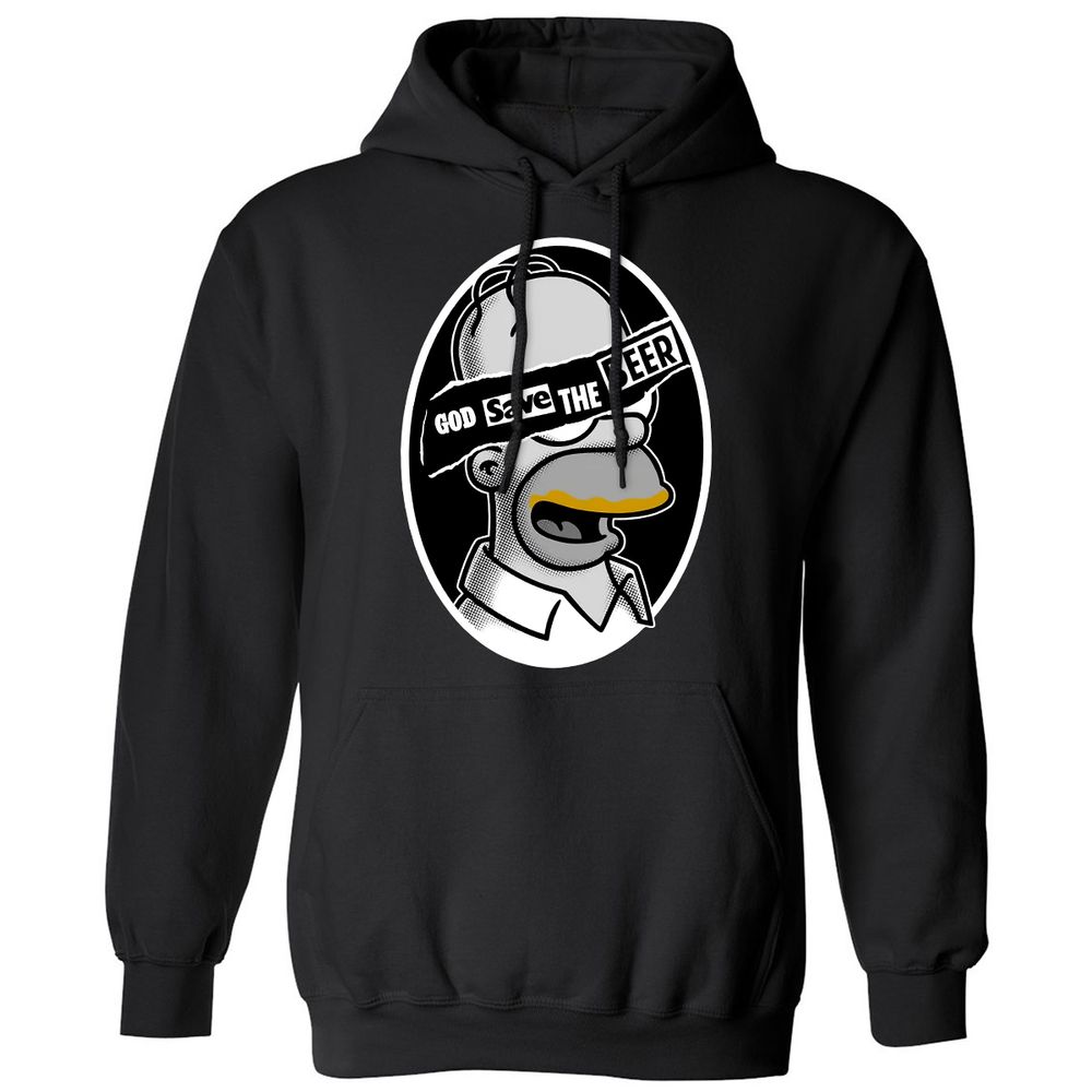 Classic Unisex Hoodie - ZNXPQWB8 - Black - 1