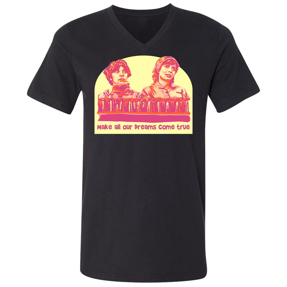 Unisex V-Neck T-Shirt - 3KA91UEZ - Black - 1