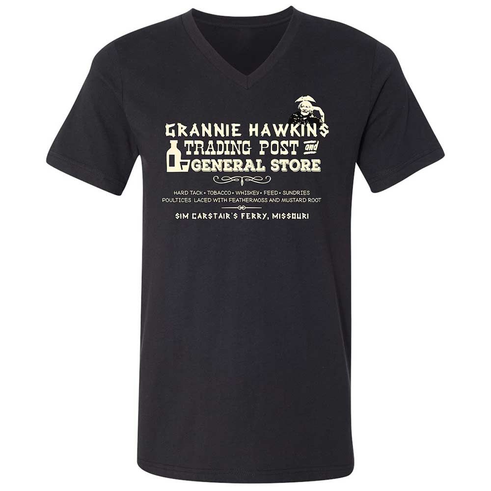 Unisex V-Neck T-Shirt - R5UV1FPN - Black - 1