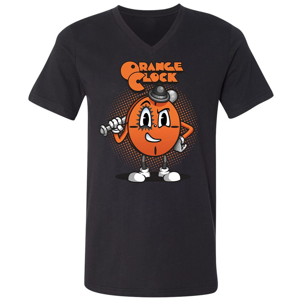 Unisex V-Neck T-Shirt - QWMMLYM9 - Black - 1