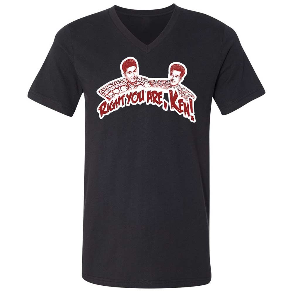 Unisex V-Neck T-Shirt - 9U9LDCLQ - Black - 1