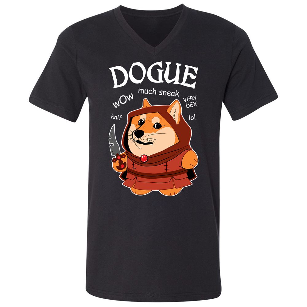 Unisex V-Neck T-Shirt - 7L895PK1 - Black - 1