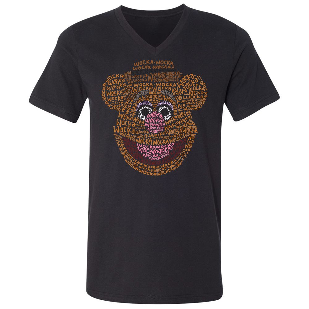 Unisex V-Neck T-Shirt - D1F4ABEG - Black - 1