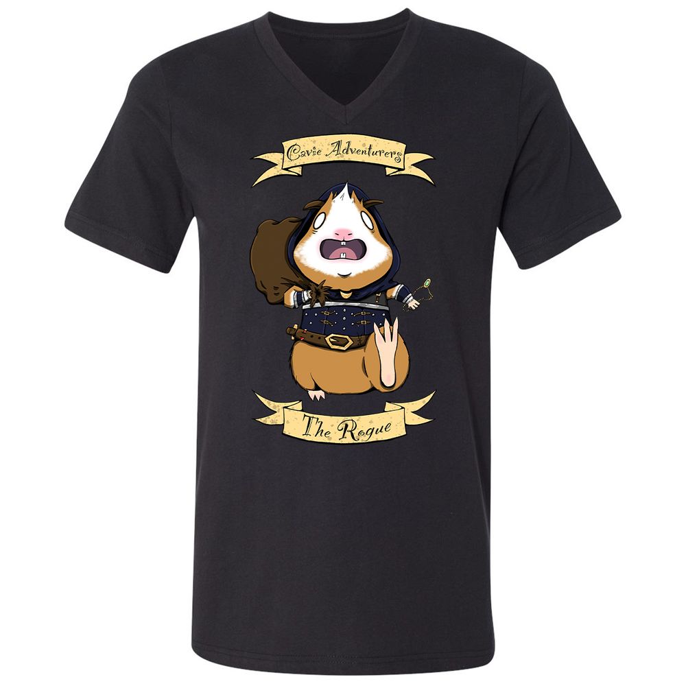 Unisex V-Neck T-Shirt - S34W3N3N - Black - 1