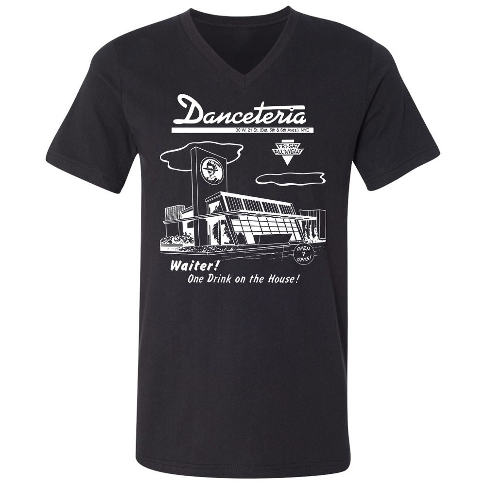 Unisex V-Neck T-Shirt - VFAGRDT7 - Black - 1