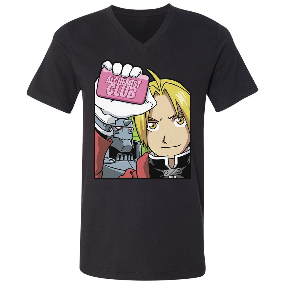 Unisex V-Neck T-Shirt - HPTSQ48R - Black - 1